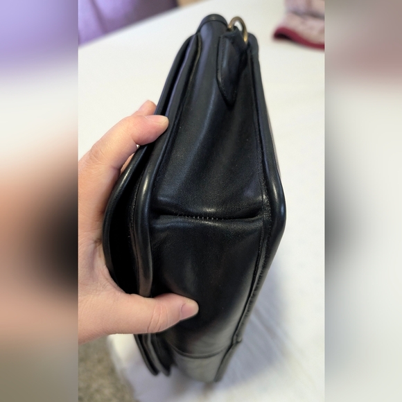 Vintage Coach Convertible Clutch Bag 9635 Black Crossbody bag,USA made,pre-1994 - Picture 6 of 16